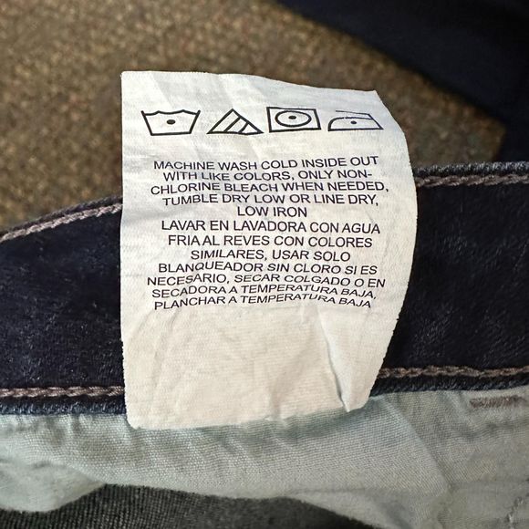 Riders Lee Midrise Straight Leg Dark Wash Jeans, Size 14P, Pre-owned - Picture 6 of 6